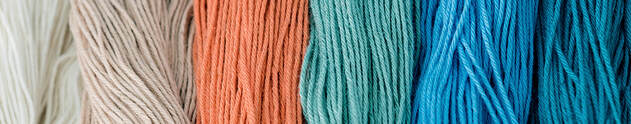 Cotlin Yarns Colour sample, photo by Moira Ravenscroft, Wyndlestraw Designs