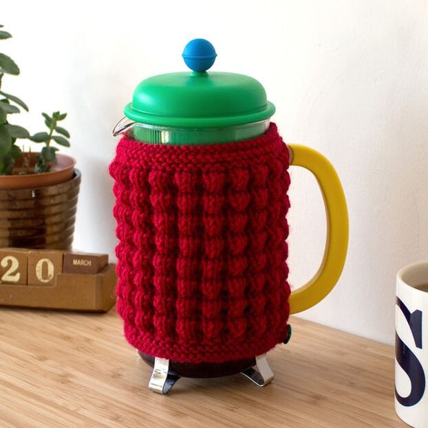 Red Hot Coffee Cozy by Anna Ravenscroft, Anna Alway Designs