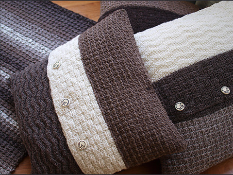 Rare Earth Cushions Knitting Pattern by Wyndlestraw Designs - www.wyndlestrawdesigns.com