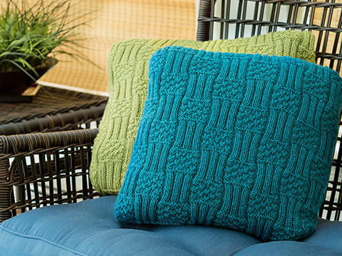 Hyland Cushions Knitting Pattern by Wyndlestraw Designs - www.wyndlestrawdesigns.com
