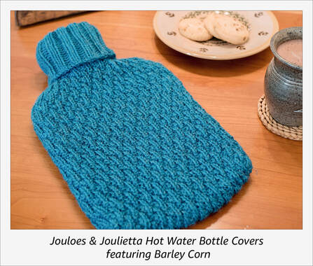 Joules & Joulietta Hot Water Bottle Covers by Moira Ravenscroft, Wyndlestraw Designs