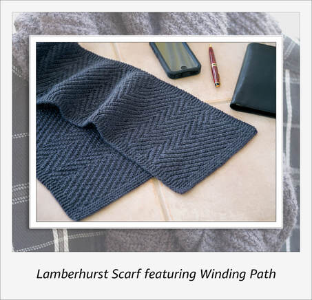 Lamberhurst Scarf by Moira Ravenscroft, Wyndlestraw Designs