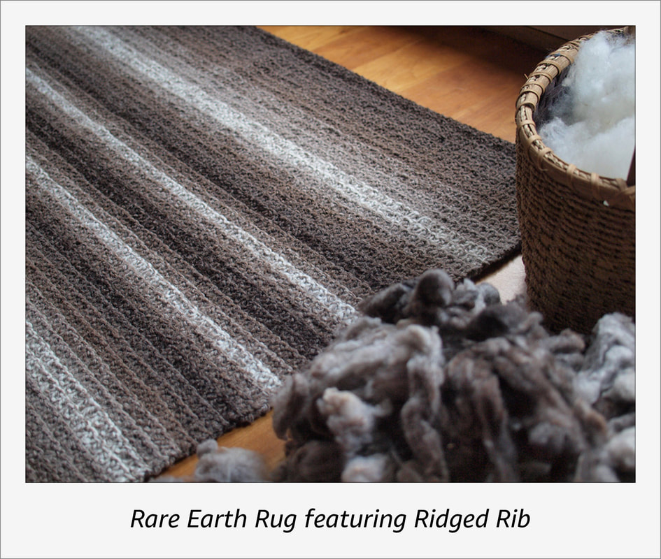 Rare Earth Rug by Moira Ravenscroft, www.wyndlestrawdesigns.com