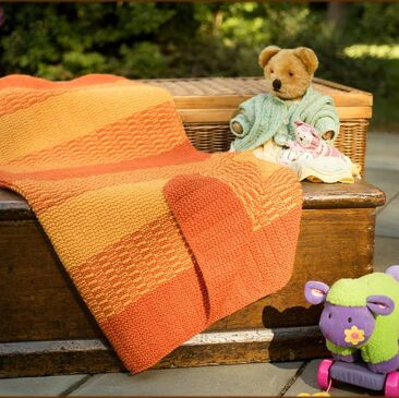 Winsford Stroller Blanket by Moira Ravenscroft, Wyndlestraw Designs