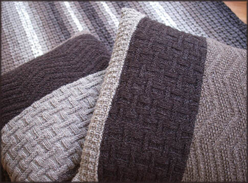 Rare Earth Cushions by Moira Ravenscroft, Wyndlestraw Designs