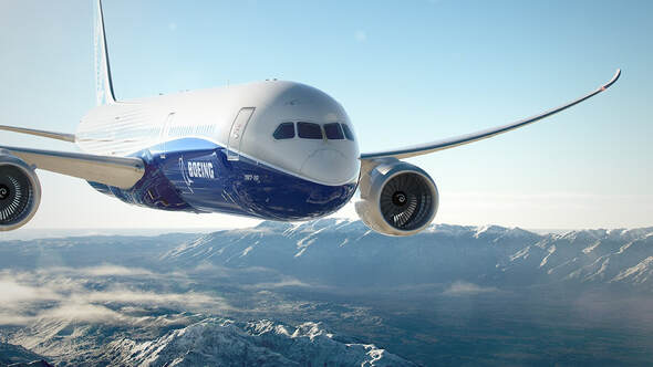 Dreamliner plane 787-10, photo in blogpost by Moira Ravenscroft, Wyndlestraw Designs