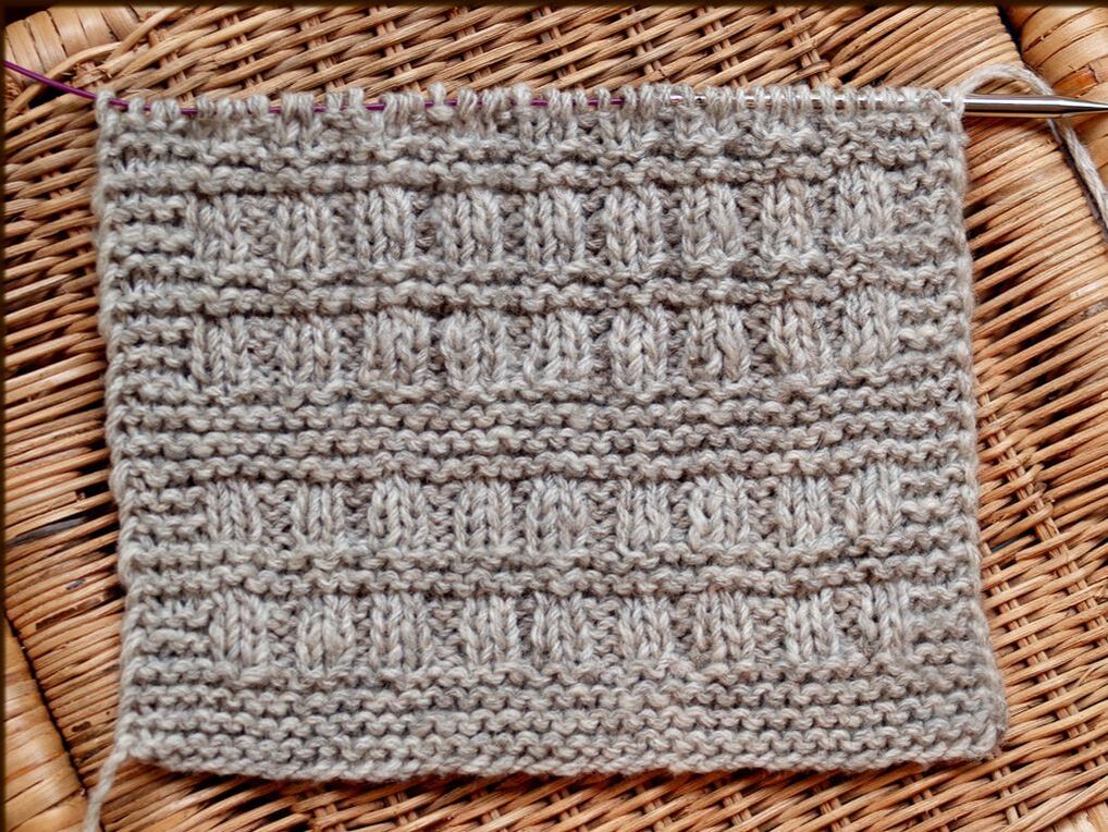 Elizabeth Scarf by Moira Ravenscroft, Wyndlestraw Designs - sample worked in North Ronaldsay Aran yarn