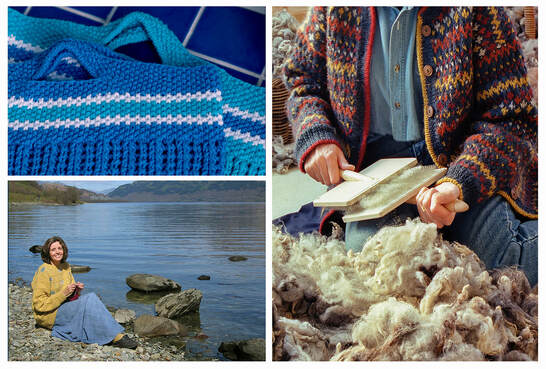 by Moira Ravenscroft knitting & spinning in public, Wyndlestraw Designs