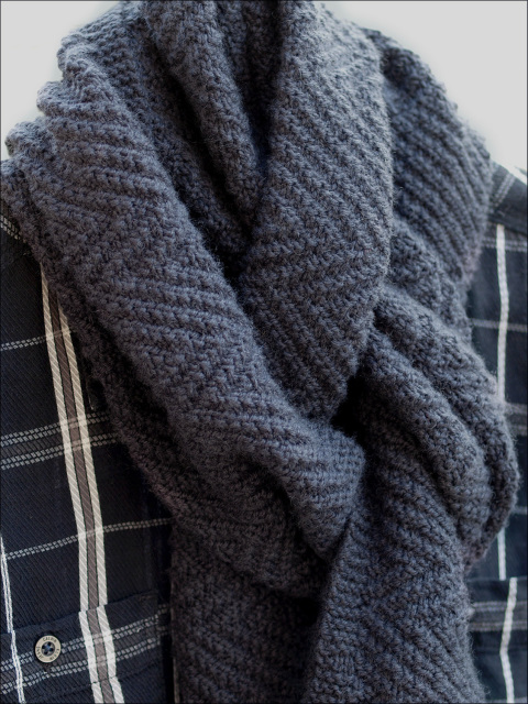 Lamberhurst Scarf Knitting Pattern by Wyndlestraw Designs